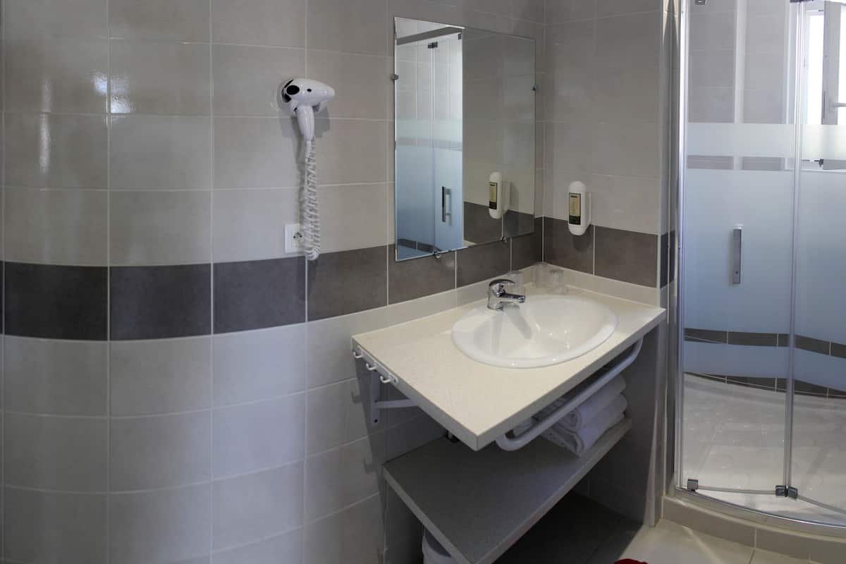 studio, terrace | bathroom sink