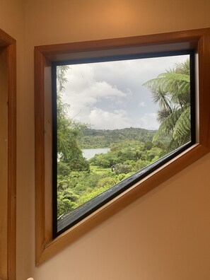 Interior - Pohutukawa Lake House. Relax in comfort in our well equipped lake house. (Lake Tarawera)