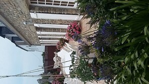 Outdoor banquet area