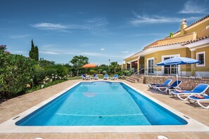 Outdoor pool, a heated pool - Luxury Villa, Presa de Moura ,Carvoeiro, pool, sea views and beaches close (Carvoeiro)