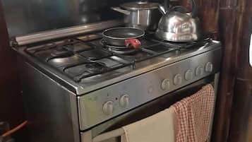 Fridge, microwave, oven, rice cooker
