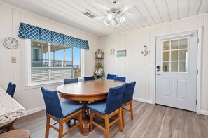 Dining - Rhoney R&R: Oceanfront Home With Two Living Rooms (Oak Island)