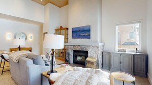 TV, fireplace, table tennis