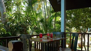 Family Bungalow, 2 Bedrooms, Pool View, Poolside | Balcony - Blue Beach Bungalow (Bang Saphan)