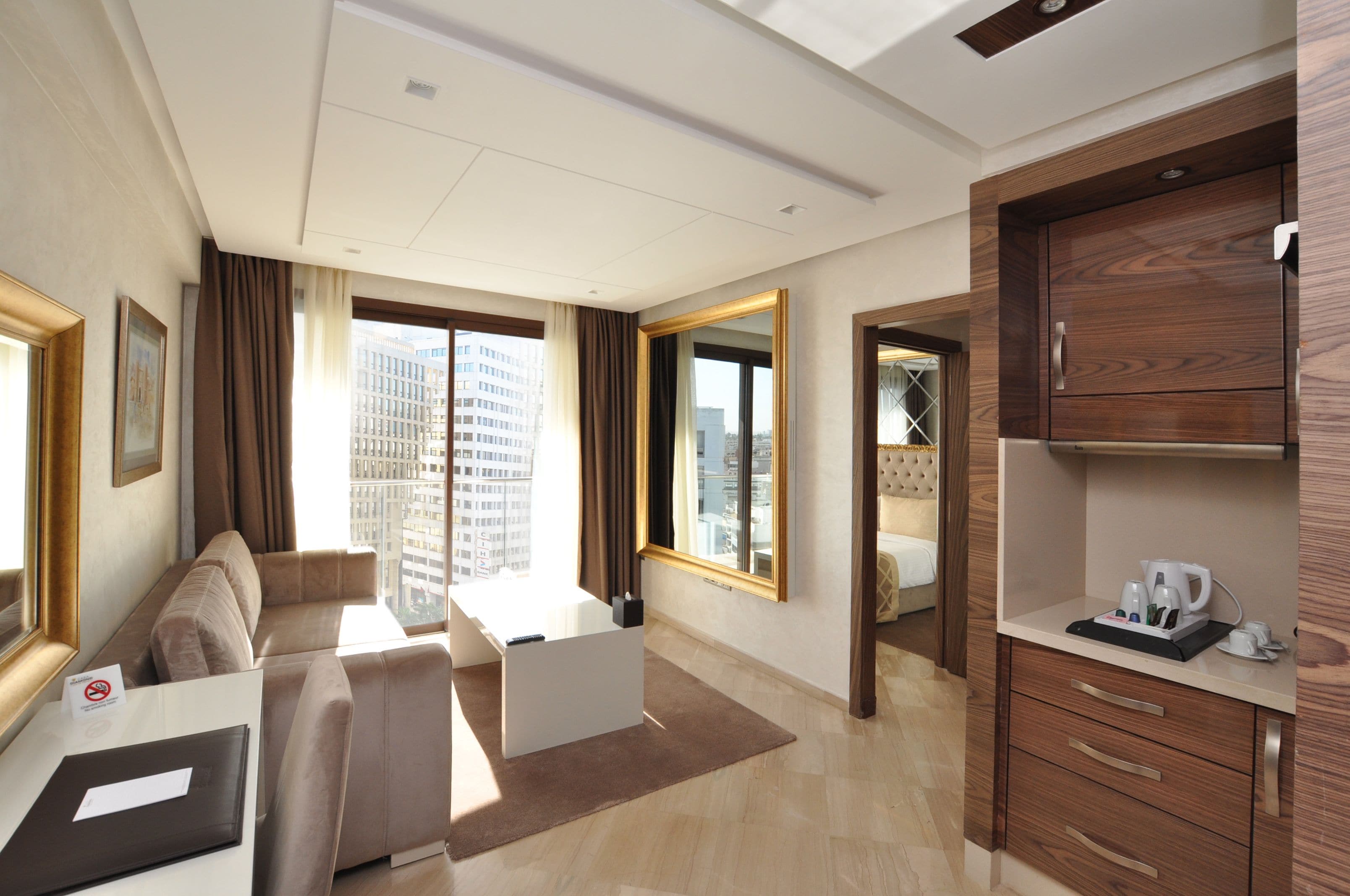 junior suite | premium bedding, pillow-top beds, free minibar items, in-room safe