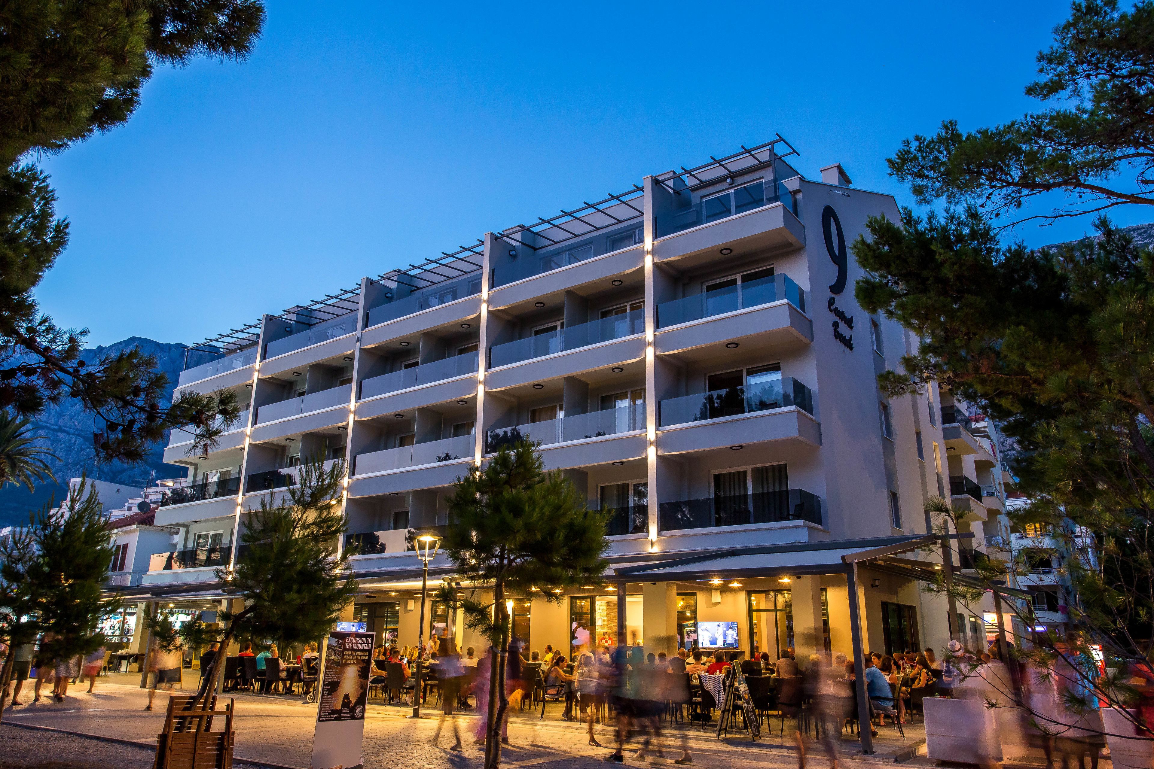 front of property – evening/night