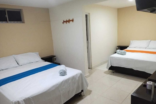 Egyptian cotton sheets, premium bedding, down comforters, free WiFi