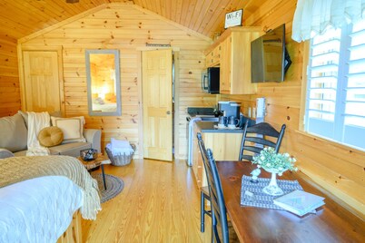 1 Queen size bed &Love seat sofa, Creek view