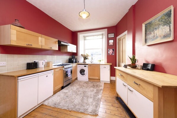 Fridge, microwave, oven, dishwasher - Old Town Apartment with Stunning View (Edinburgh)