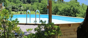 Typical rustico with garden and wonderful view of Lake Como and pool