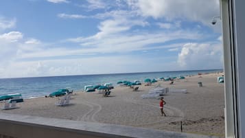 Sun loungers, beach towels