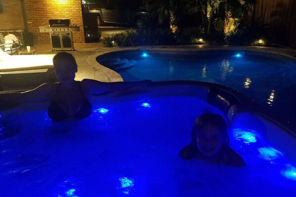 Una piscina riscaldata