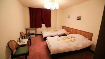 Blackout curtains, free WiFi, bed sheets