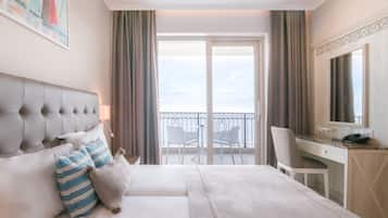 Standard Double Room, Partial Sea View | Balcony view