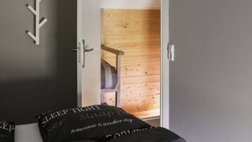 3 bedrooms, blackout drapes, soundproofing, free WiFi