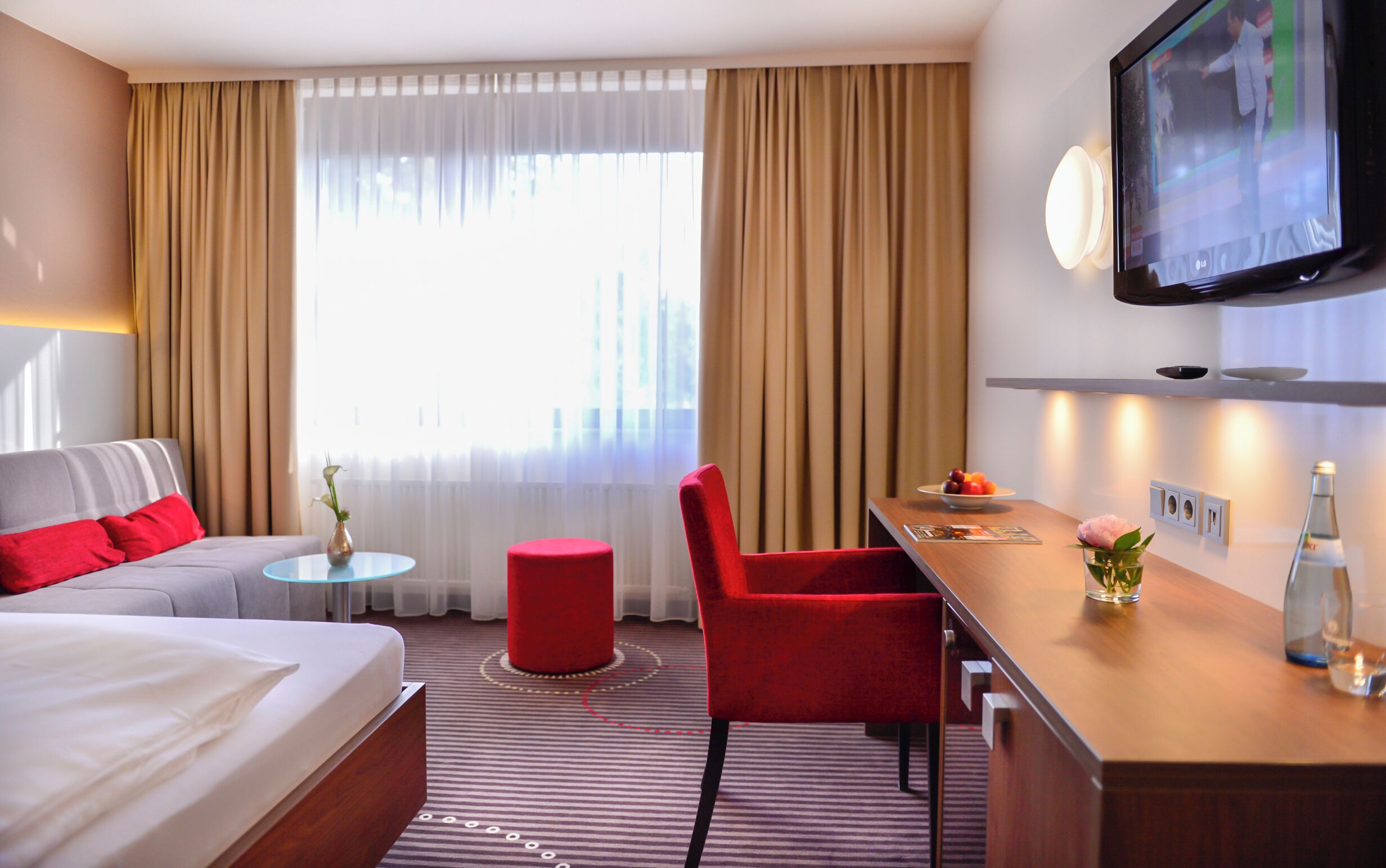 in-room safe, desk, blackout curtains, cots/infant beds