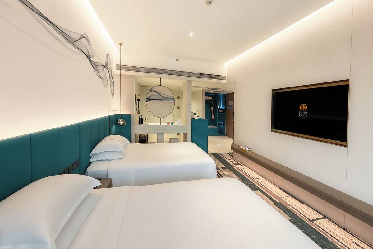 Een minibar, een kluis op de kamer, verduisterende gordijnen