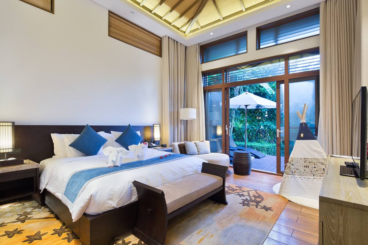 Familienvilla, Mehrere Betten, Nichtraucher | Zimmersafe, Schreibtisch, Verdunkelungsvorhänge, Bügeleisen/Bügelbrett