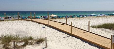 Beach nearby, sun-loungers