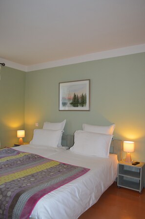 Couette en duvet d'oie, rideaux occultants, draps fournis