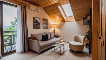 Økonomisuite, 1 dobbeltseng, ikke-røyk | Skrivebord, strykejern/-brett, barnesenger og wi-fi (inkludert)