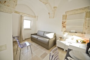 Deluxe Apartment, 2 Bedrooms, Terrace | Living area | Flat-screen TV