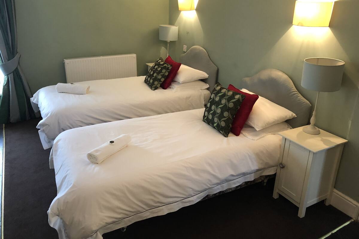 Twin Room | Desk, blackout drapes, iron/ironing board, free WiFi