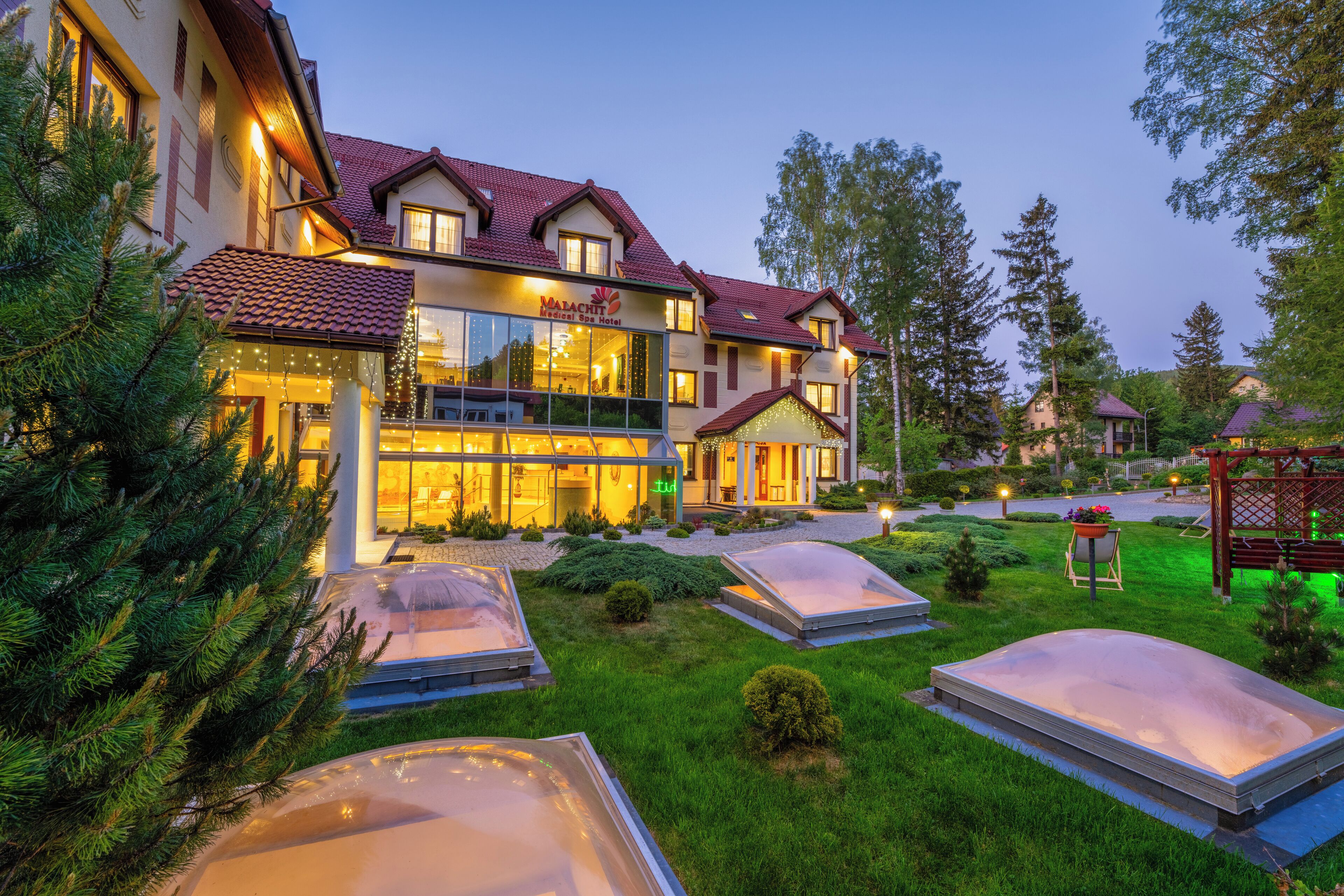 front of property – evening/night