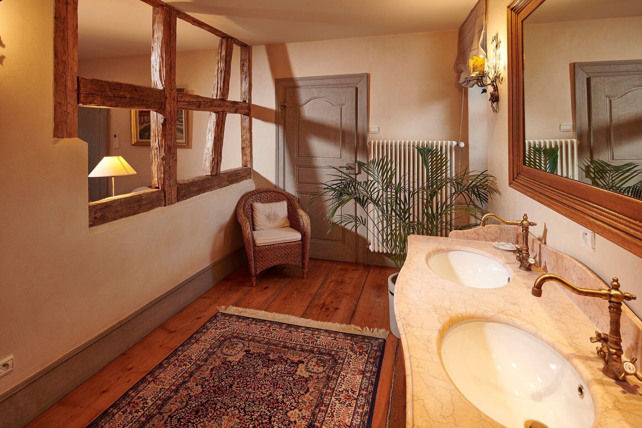 signature room | bathroom | free toiletries, hair dryer, bathrobes, slippers