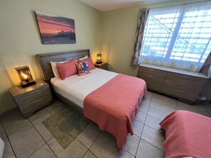 Deluxe-Apartment, 2 Schlafzimmer, Küche, eingeschränkter Meerblick (Room #6)