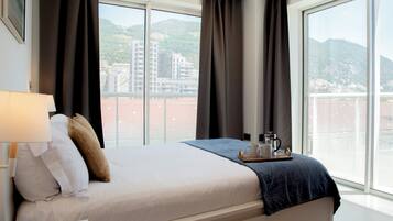Premium bedding, iron/ironing board, cots/infant beds, free WiFi