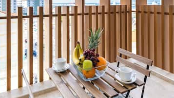 Udsigt fra balkon