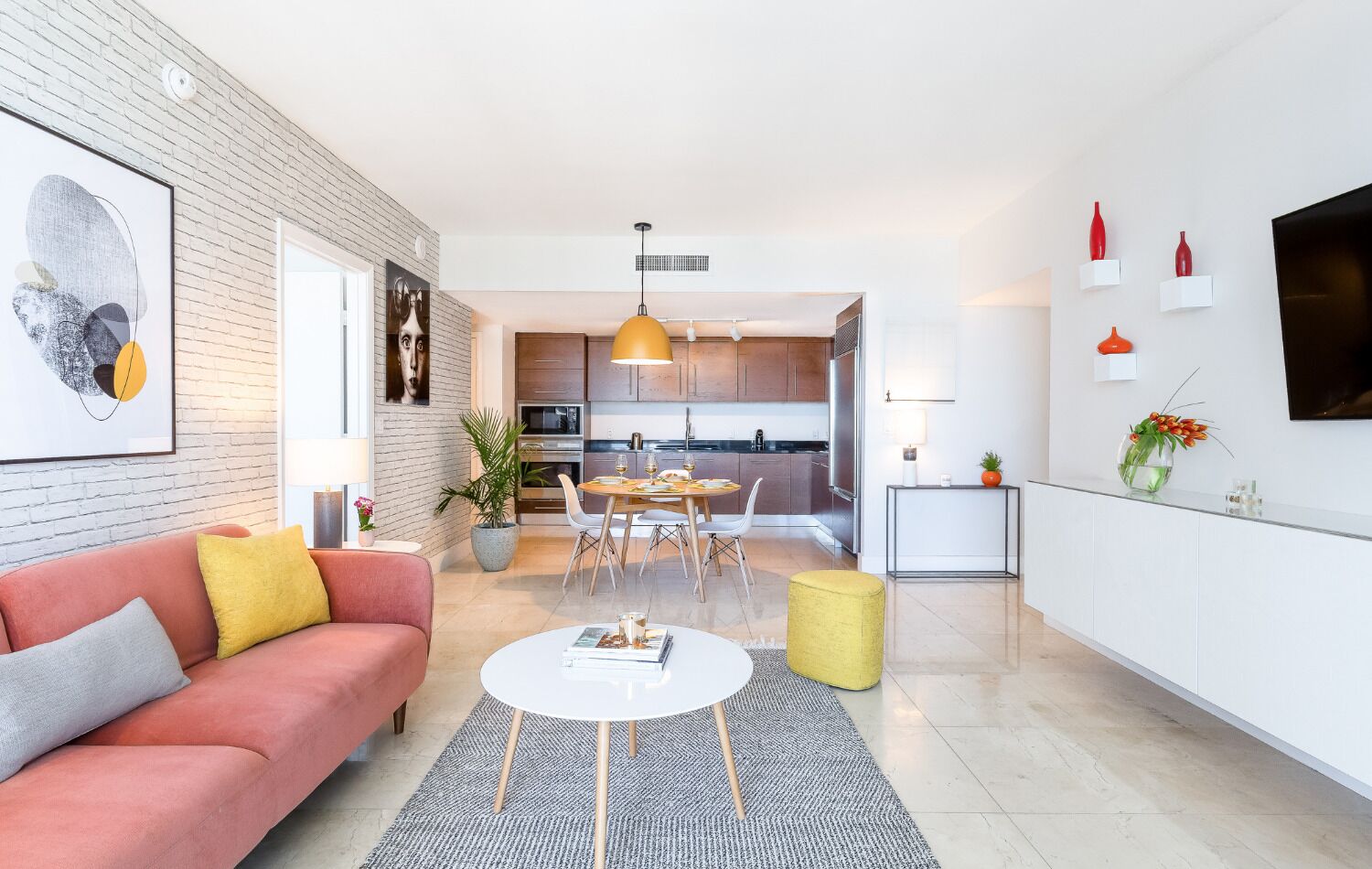 Superior Apartment, 1 Bedroom, Kitchen | Living area