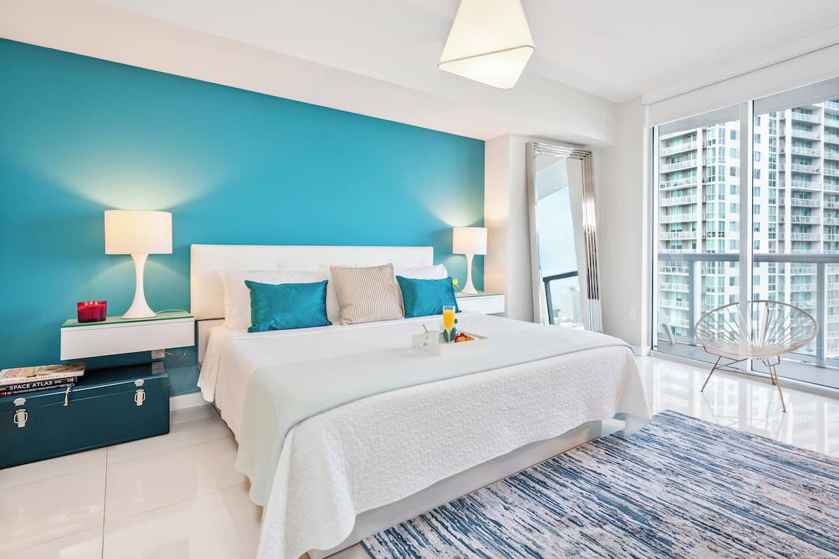 Boutique Apart, 1 King & Sofa Bed, Sauna, River/City Views, Balcony2307 | 2 bedrooms, Egyptian cotton sheets, premium bedding, in-room safe