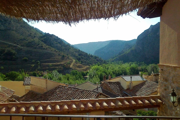 Vue depuis lâhĂ©bergement