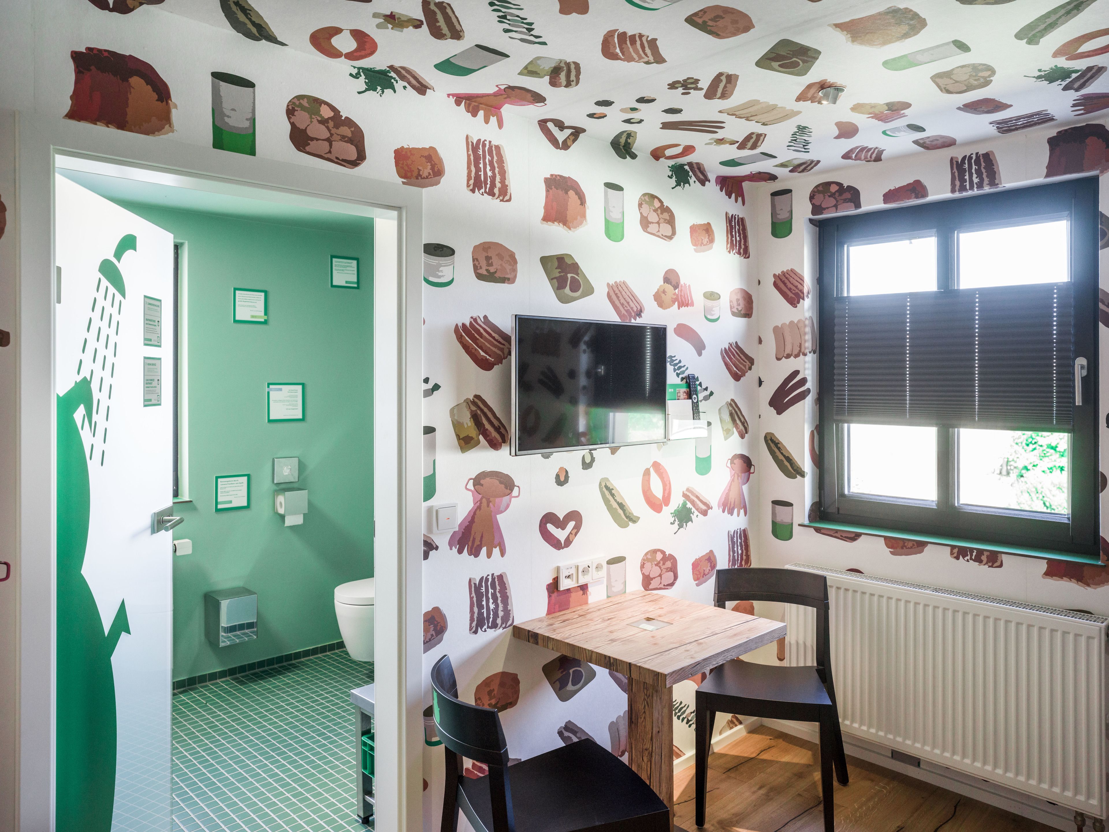 comfort double room (2) | bathroom | free toiletries, hair dryer, towels