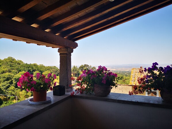 Blick von der Unterkunft