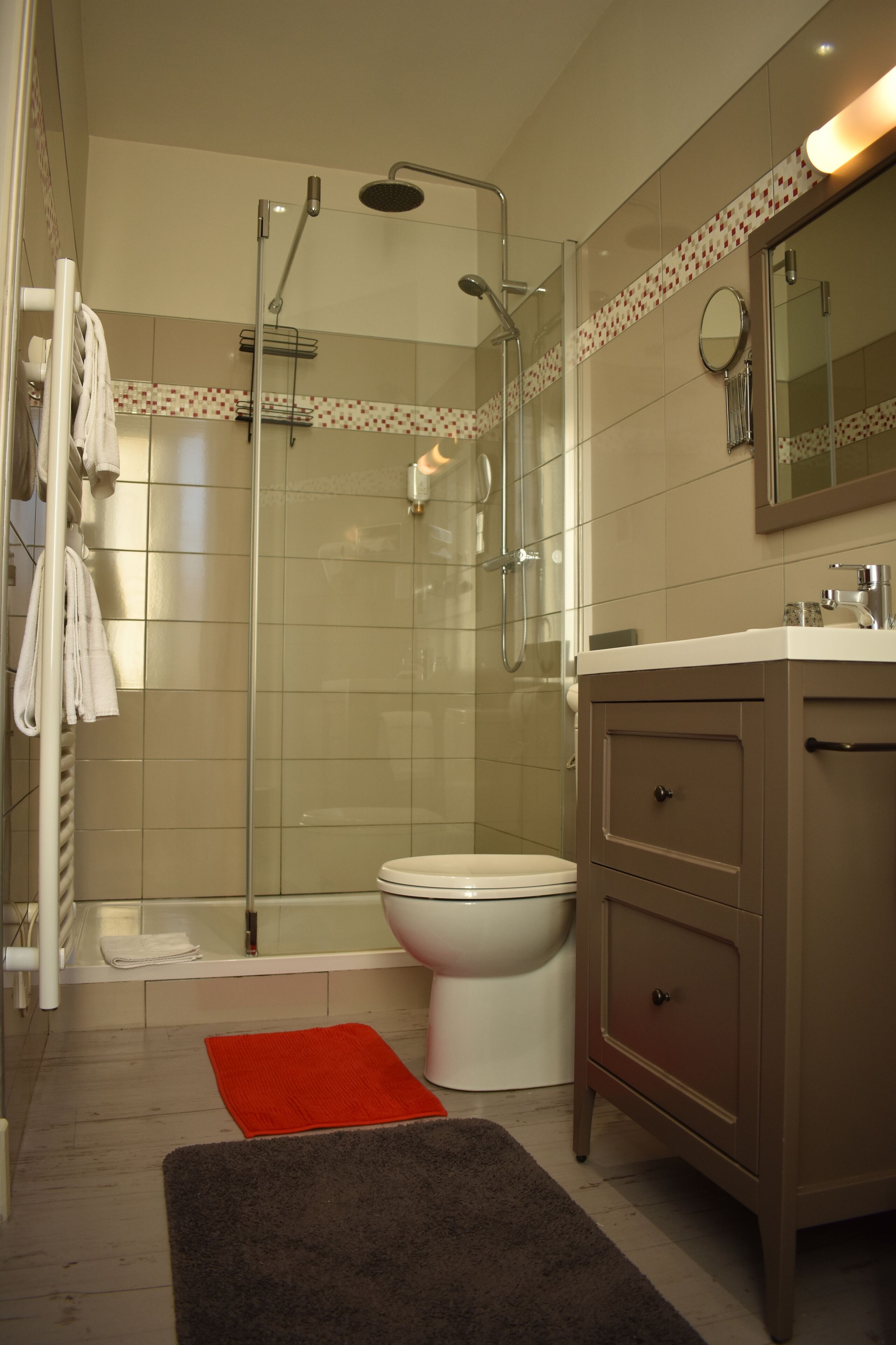 double room single use | bathroom | free toiletries, hair dryer, towels