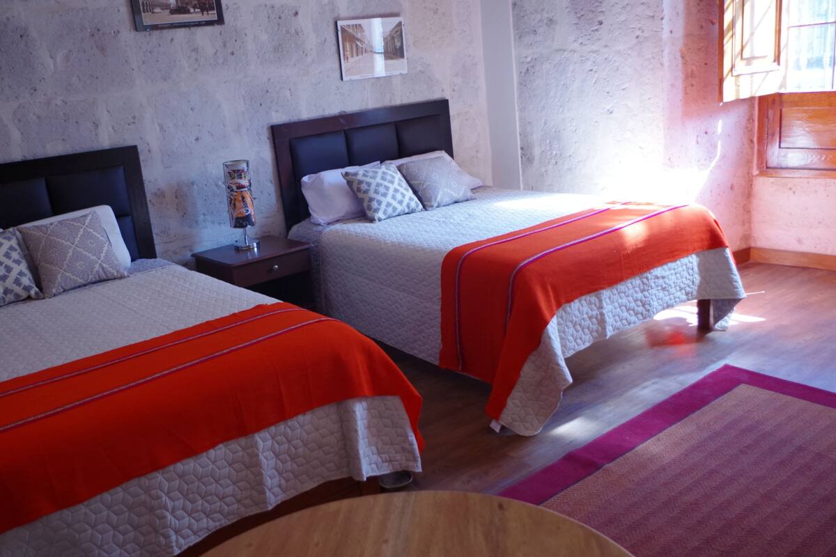 Premium bedding, down duvets, in-room safe, rollaway beds