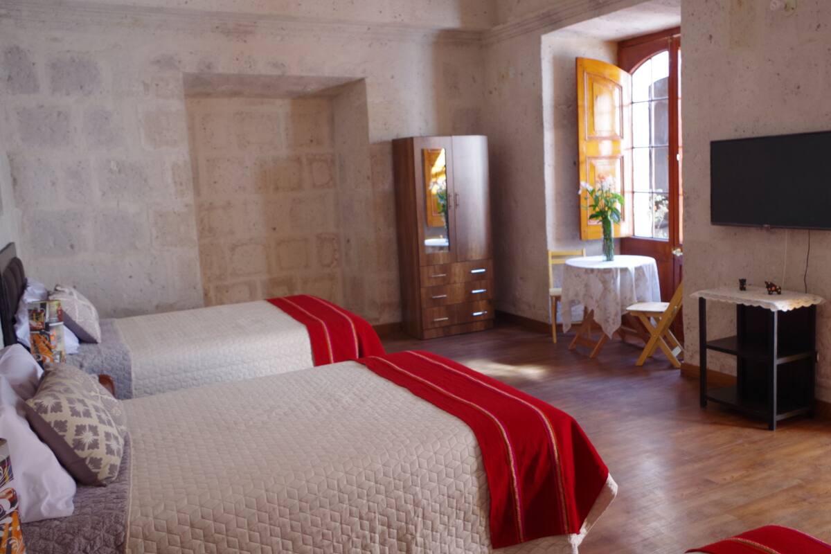 Premium bedding, down duvets, in-room safe, rollaway beds