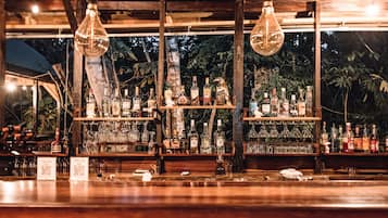 Bar Ă  cocktails, vue sur le jardin, ouvert tous les jours