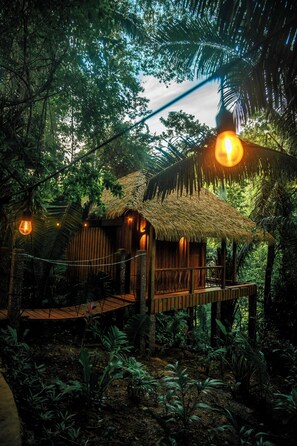 Signature boomhut | Uitzicht vanuit de kamer