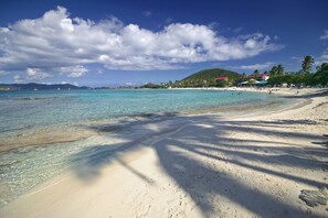 On the beach, sun-loungers, beach towels - Sapphire Beachfront Renovated Villa 1200 SF! - Free Wi-Fi (St Thomas)
