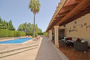 Pool - Es Pou - Charming villa with pool in Biniamar, Selva, Mallorca (Selva)