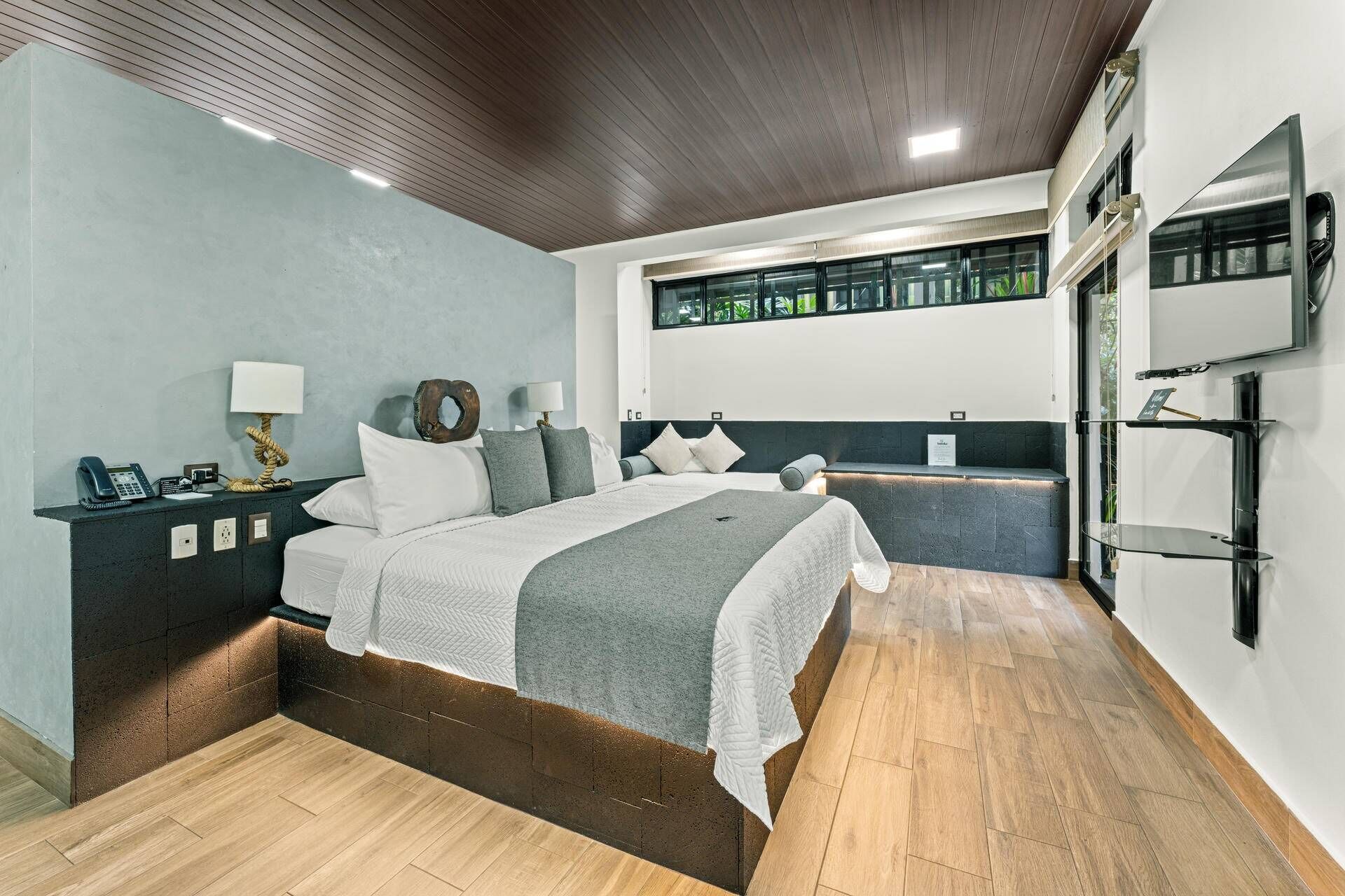 Premium bedding, in-room safe, individually decorated, blackout curtains