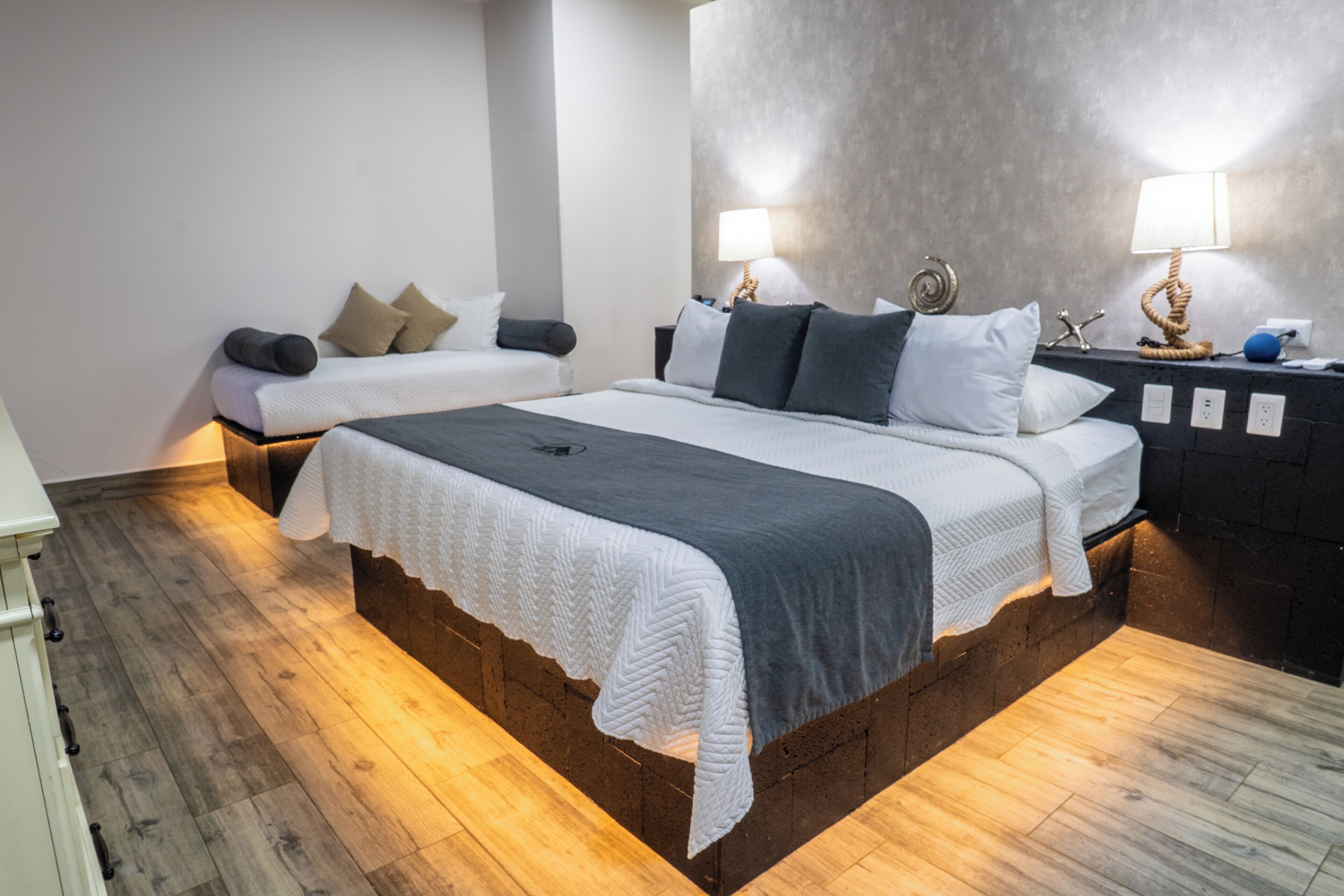 Premium bedding, in-room safe, individually decorated, blackout curtains