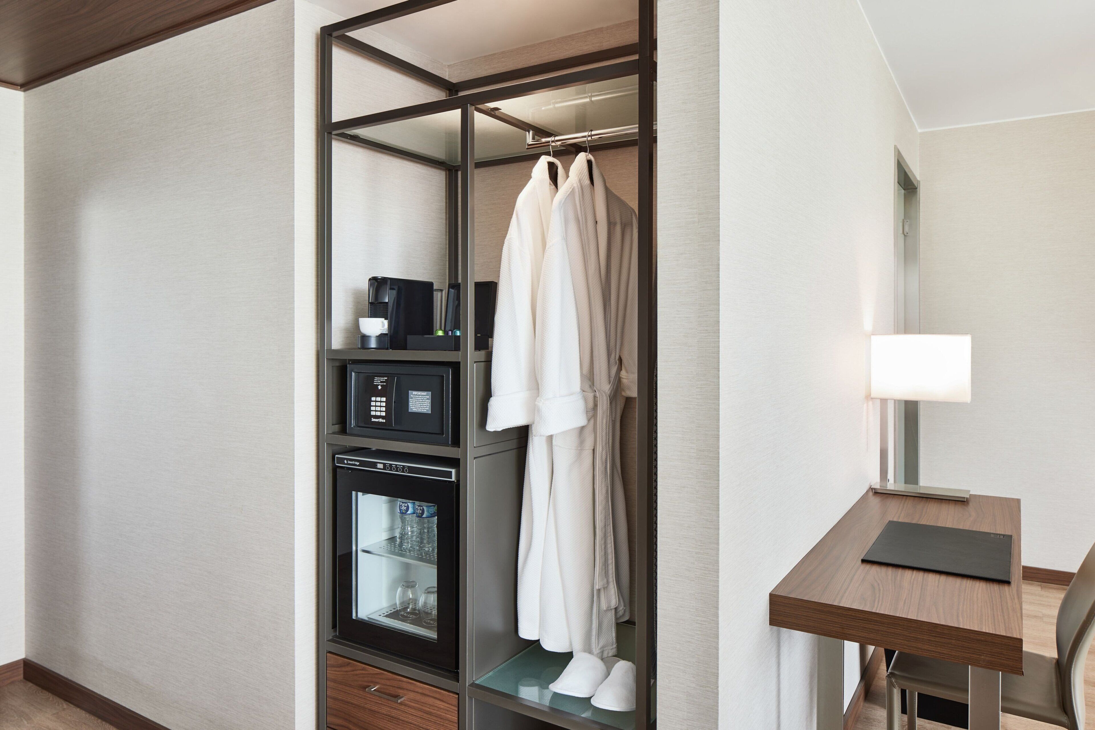 pillow-top beds, in-room safe, desk, laptop workspace