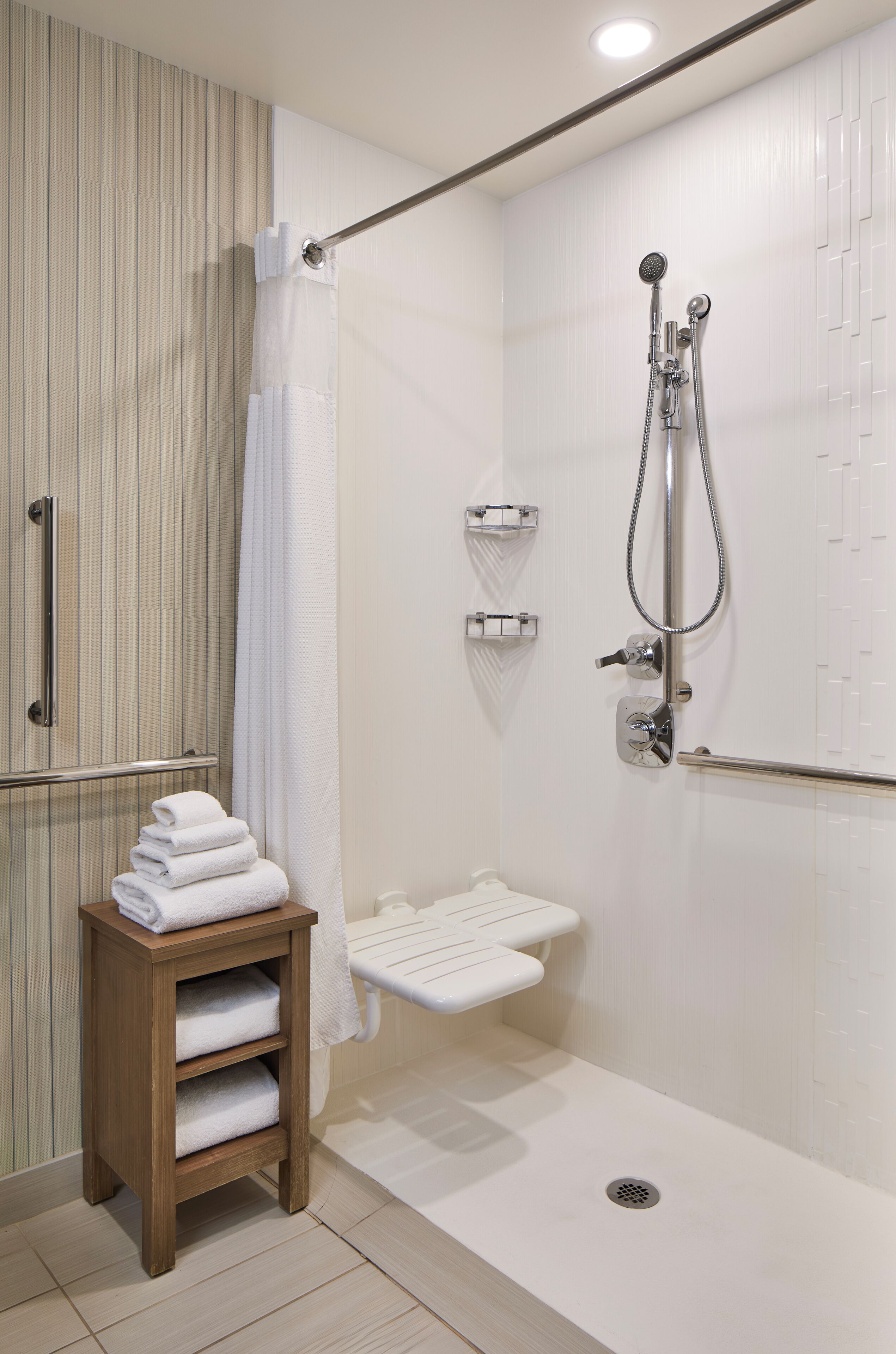 free toiletries, hair dryer, towels