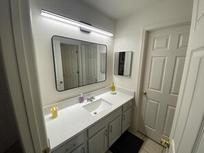 Hair dryer, towels