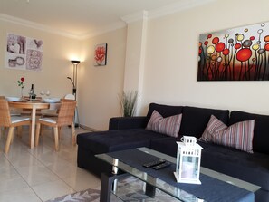 Una televisión, un reproductor de DVD, libros, un reproductor estéreo